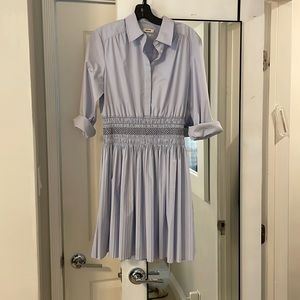 Jason Wu smocked waist shirt dress